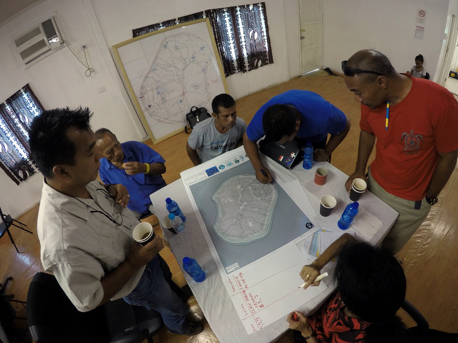 Nauru MSP training participants at work