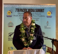 PM of Niue at launch of media awards  