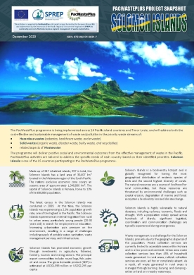 PacWastePlus country profile snapshot - Solomon Islands 