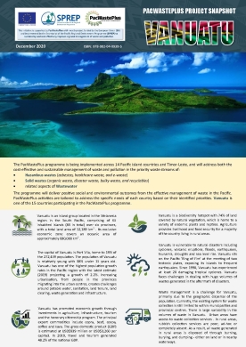 PacWastePlus country profile snapshot - Vanuatu