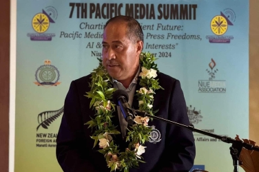 PM of Niue at launch of media awards  