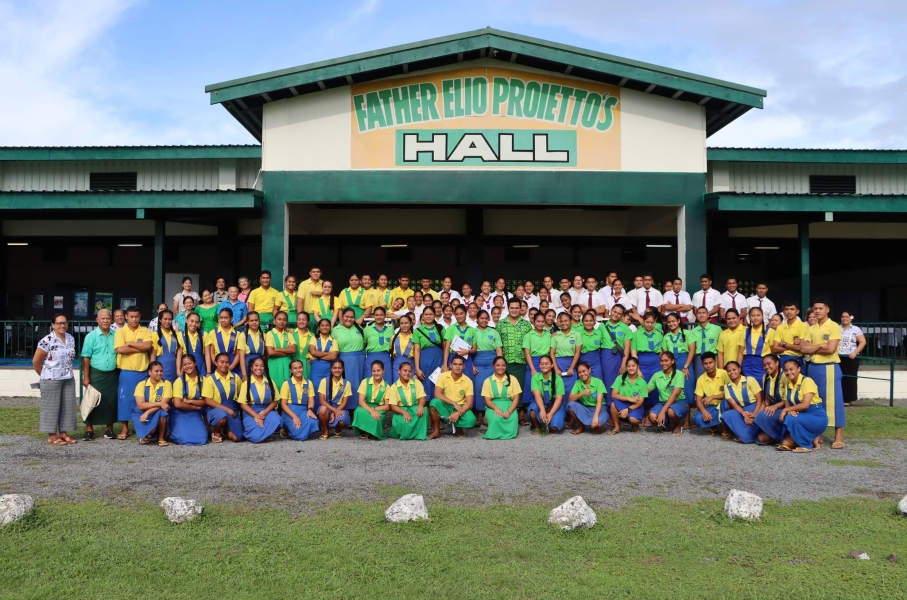 Group picture of SPREP Information Day in Savaii, 2024