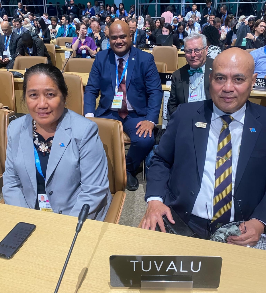 The Tuvalu delegation 