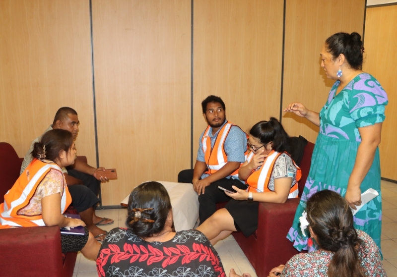 Discussions with the Kiribati Met Service during the desktop simulation exercise 